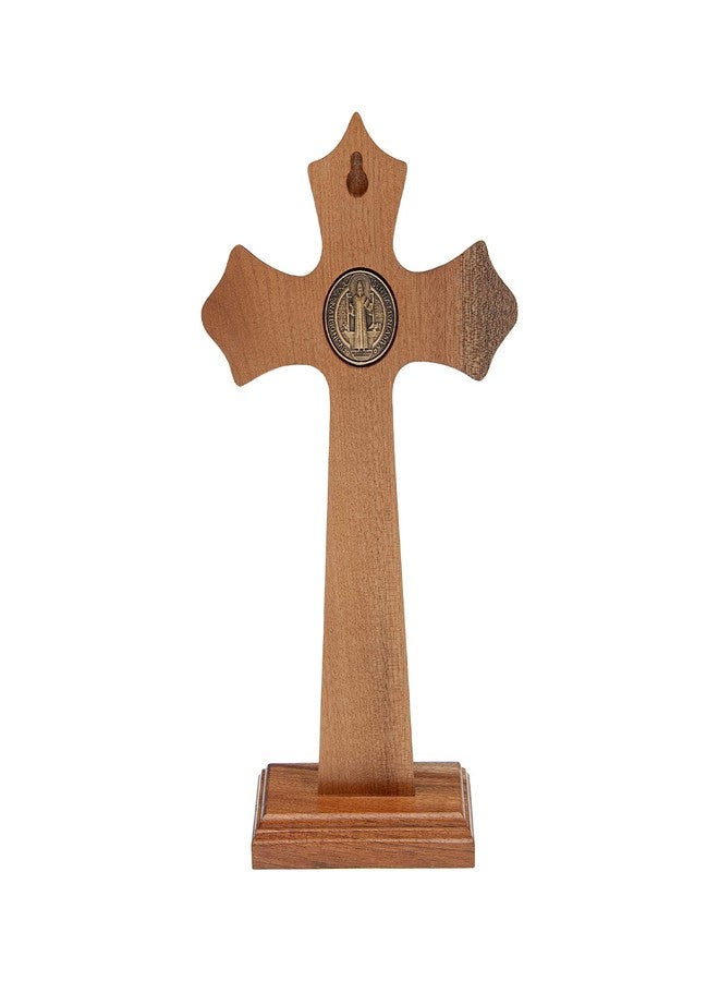 Intercession Wall and Table Wooden Crucifix (Antique Gold) - Image 3